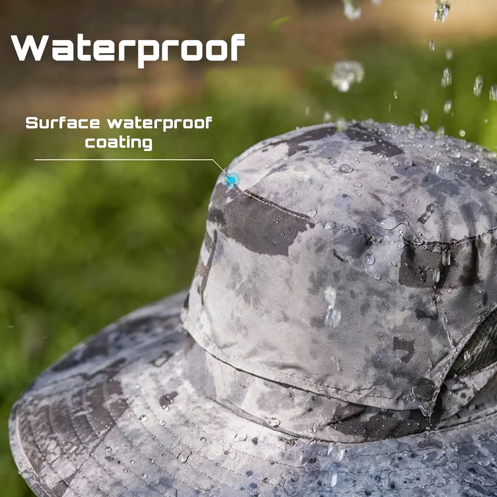 Solar Fan Hat for Men & Women, UPF 50+ Wide Brim Sun Protection Fishing Hat with Built-In Cooling Fan, Dual Power Supply (Solar & USB Rechargeable), Waterproof Outdoor Safari Cap, Breathable Mesh Cooling Gear for Golf, Hiking, Gardening, Camping & Sports